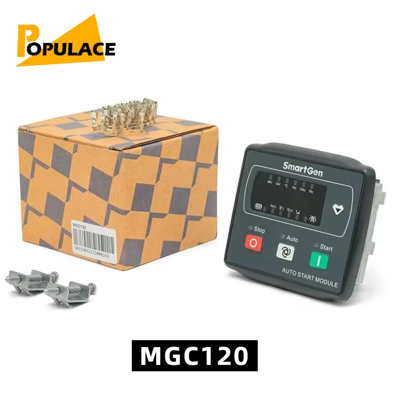 MGC120 небольшой контроллер генераторной установки, модальный светодиодный дисплей, автоматический запуск, стоп, переключение ATS, панель управления, часть генератора
MGC120 небольшой контроллер генераторной установки, модальный светодиодный дисплей, автоматический запуск, стоп, переключение ATS, панель управления, часть генератора