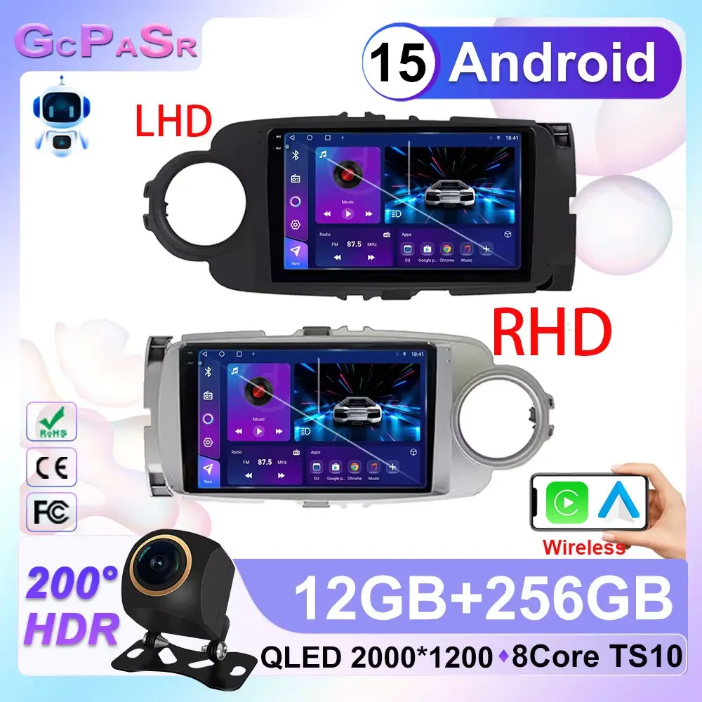 Car Radio For Toyota Yaris LHD RHD 2012-2017 Navigation 4G Wireless Bluetooth Android 15 Carplay Multimedia TS10 2K QLED Screen
Car Radio For Toyota Yaris LHD RHD 2012-2017 Navigation 4G Wireless Bluetooth Android 15 Carplay Multimedia TS10 2K QLED Screen