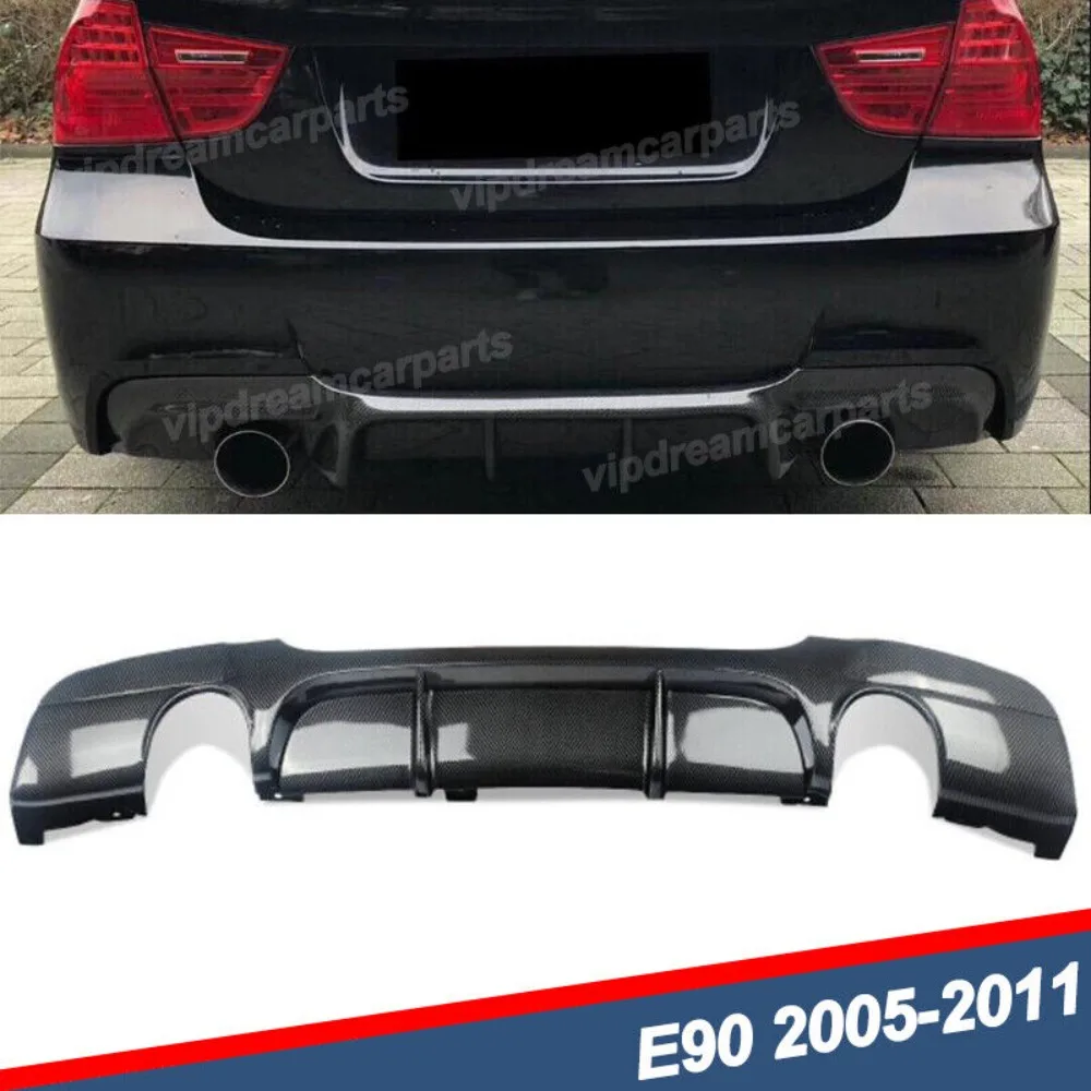 Dual Exhausts Carbon Look Rear Bumper Diffuser Fit 2005-2011 BMW E90 E91 M-Sport United States
Dual Exhausts Carbon Look Rear Bumper Diffuser Fit 2005-2011 BMW E90 E91 M-Sport United States