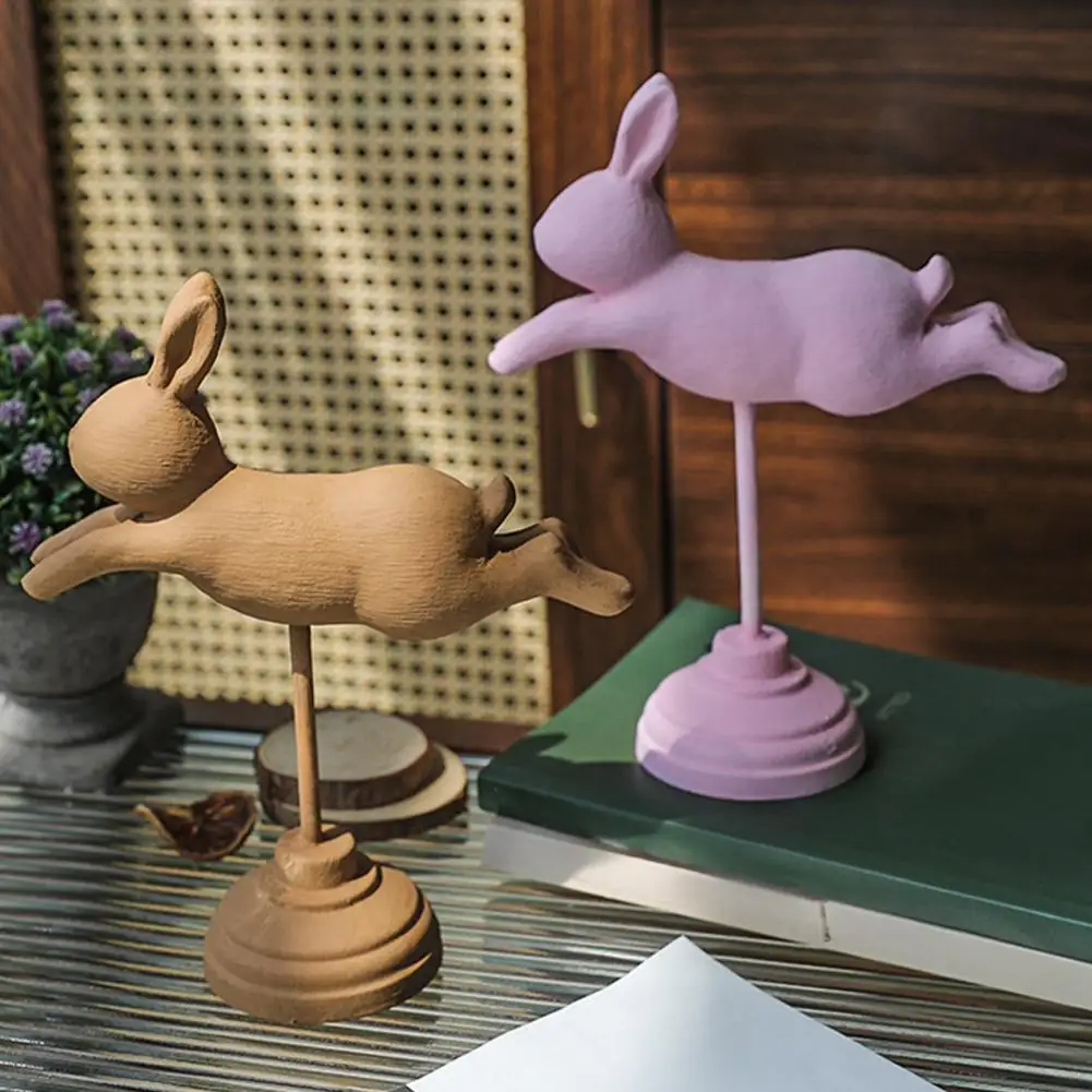 Bookshelf Bunny Statue Nordic Style Floating Running Rabbit Statue with Base for Desk, Bookshelf, TV Cabinet Home Decor
Bookshelf Bunny Statue Nordic Style Floating Running Rabbit Statue with Base for Desk, Bookshelf, TV Cabinet Home Decor