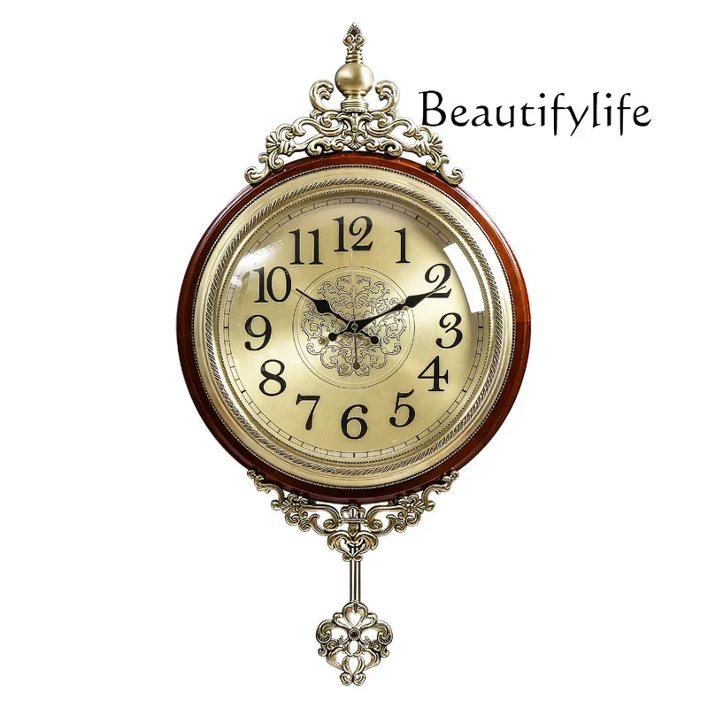 N European Entry Lux Wall Clock Living Room Home Fashion Atmospheric Creative Metal Wall Hanging Retro Clock
N European Entry Lux Wall Clock Living Room Home Fashion Atmospheric Creative Metal Wall Hanging Retro Clock