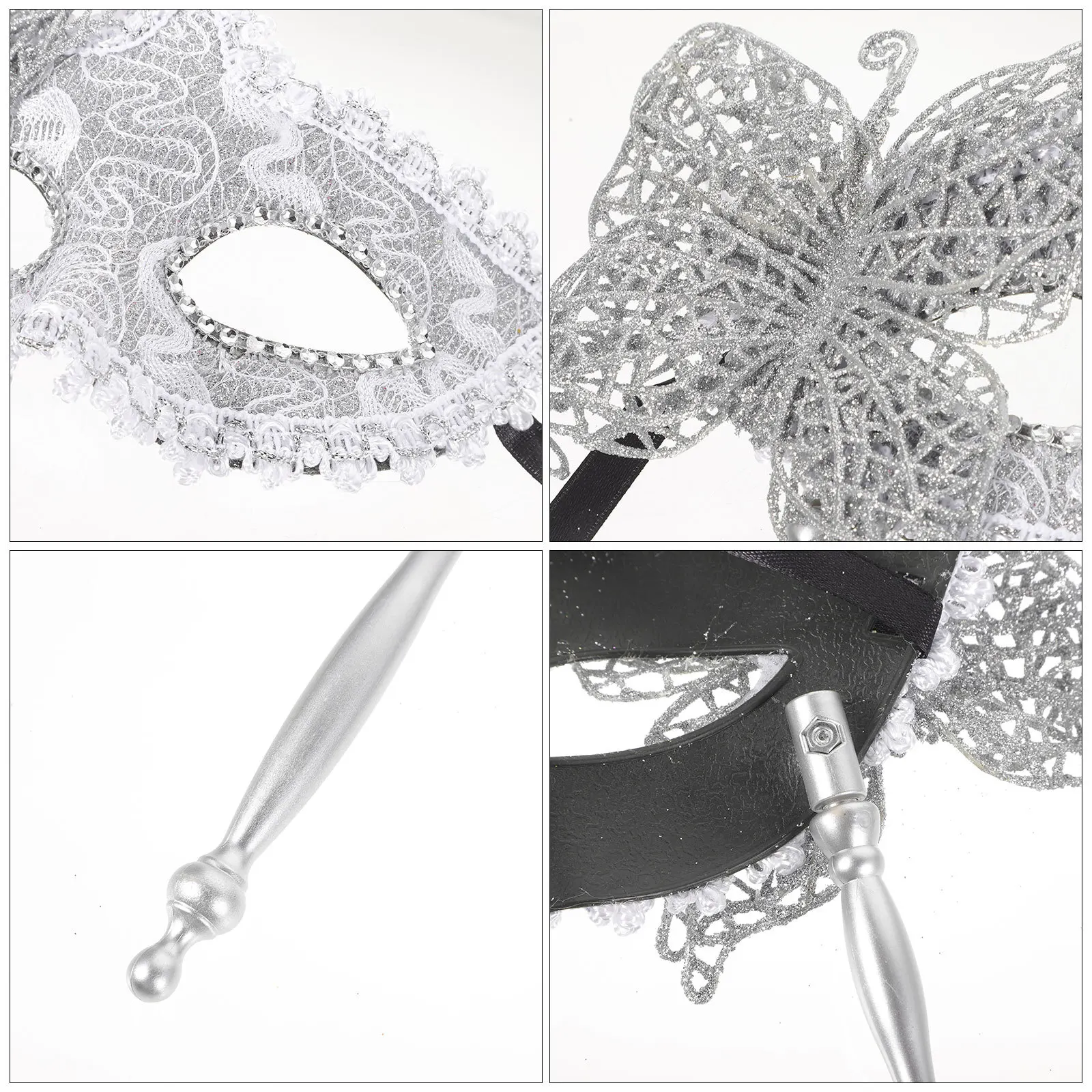 Handheld Masquerade Mask Silver Carnival Party Costume Accessory For Women Fancy Dress Mardi Gras Cosplay Prom Ball
Handheld Masquerade Mask Silver Carnival Party Costume Accessory For Women Fancy Dress Mardi Gras Cosplay Prom Ball