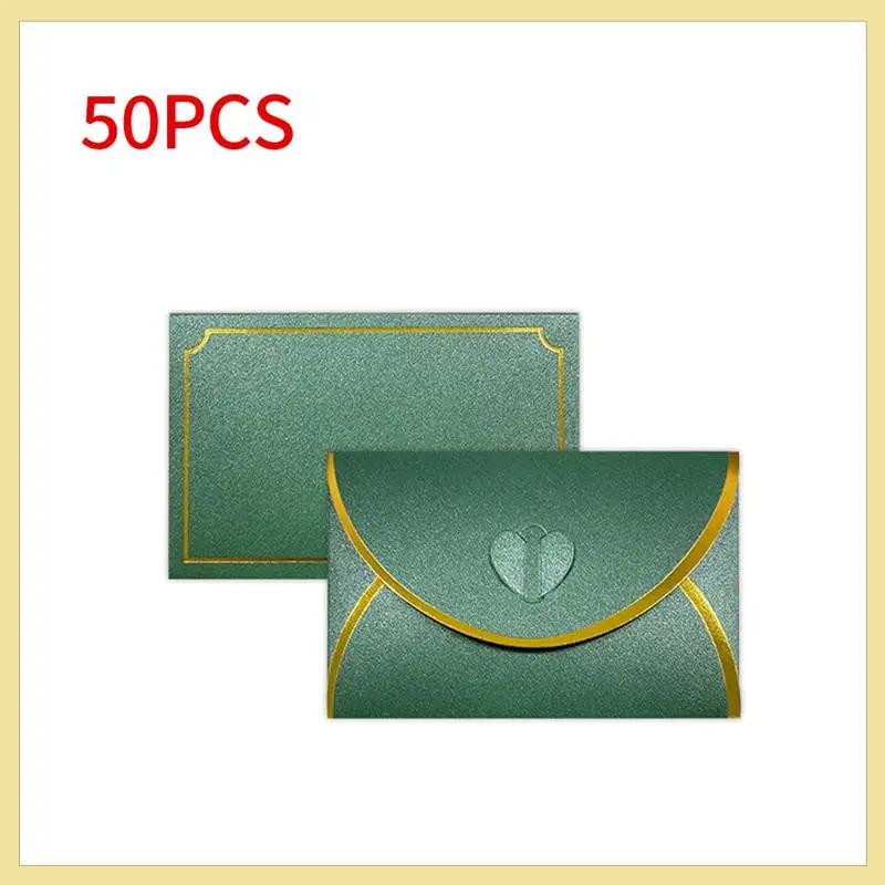 TTKK-50Pcs Gift Card Envelopes With Love Buckle Business High-End Envelope For Note Cards, Wedding Dark Green
TTKK-50Pcs Gift Card Envelopes With Love Buckle Business High-End Envelope For Note Cards, Wedding Dark Green