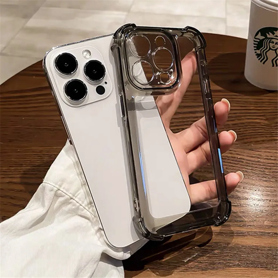 Роскошный противоударный Прозрачный чехол для телефона iPhone 15 14 11 12 13 Pro Max XR X XS 8 Plus, силиконовый бампер, Прозрачная Жесткая задняя крышка
Роскошный противоударный Прозрачный чехол для телефона iPhone 15 14 11 12 13 Pro Max XR X XS 8 Plus, силиконовый бампер, Прозрачная Жесткая задняя крышка