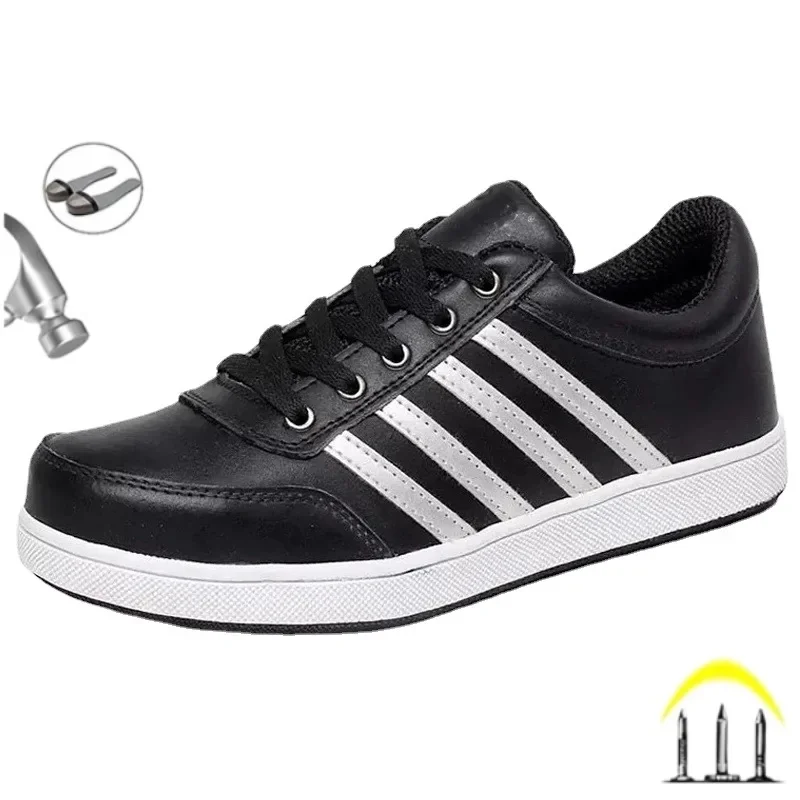 Black Leather Construction Work Safety Shoes Men Steel Toe Boots Puncture-Proof Protection Sneakers Indestructible Male Footwear
Black Leather Construction Work Safety Shoes Men Steel Toe Boots Puncture-Proof Protection Sneakers Indestructible Male Footwear