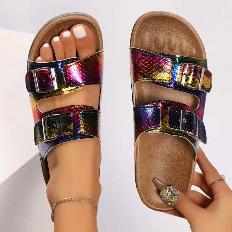 Летние пробковые сандалии с граффити, женские разноцветные тапочки на платформе, обувь на день Святого Валентина, Zapatos Mujer Sandalias, пляжные тапочки, размер 43,
Летние пробковые сандалии с граффити, женские разноцветные тапочки на платформе, обувь на день Святого Валентина, Zapatos Mujer Sandalias, пляжные тапочки, размер 43,