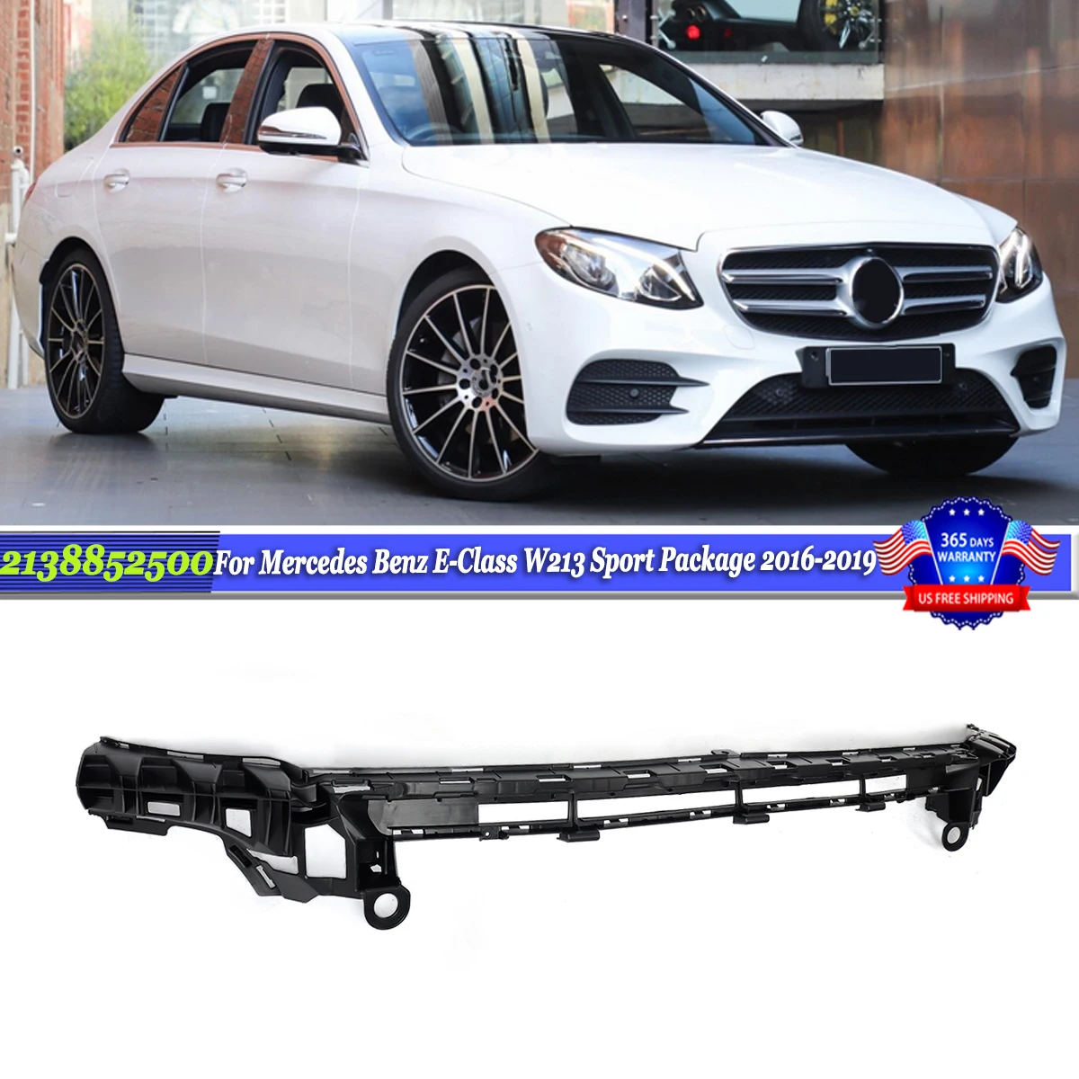 Опорный кронштейн переднего нижнего бампера для Mercedes E-Class W213 Sport E300 2016 2017 2018 2019, замена для 2138852500
Опорный кронштейн переднего нижнего бампера для Mercedes E-Class W213 Sport E300 2016 2017 2018 2019, замена для 2138852500