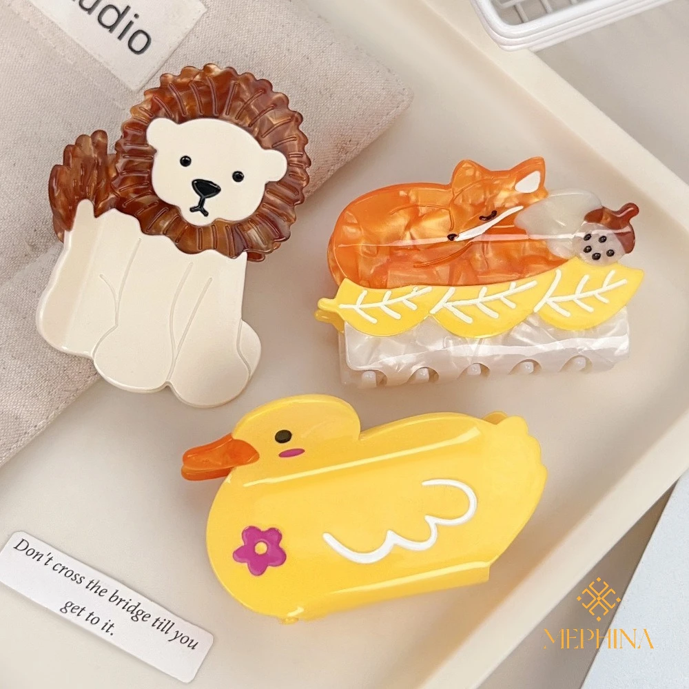MEPHINA Animal Series Hair Claw Clips Lion Hair Claws Cartoon Hair Clips Bear Hair Claws Cute Hair Claws Accessories for Women
MEPHINA Animal Series Hair Claw Clips Lion Hair Claws Cartoon Hair Clips Bear Hair Claws Cute Hair Claws Accessories for Women