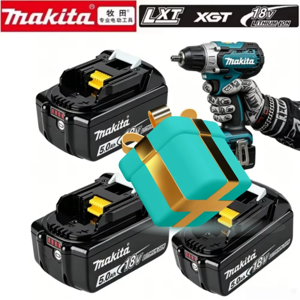 Makita 18V 5Ah Rechargeable Lithium Battery High Capacity Genuine Cordless Power Tool Battery for Makita
Makita 18V 5Ah Rechargeable Lithium Battery High Capacity Genuine Cordless Power Tool Battery for Makita