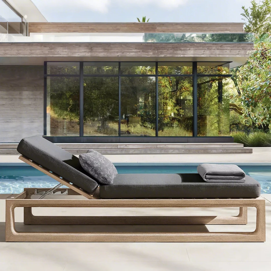 Beach Lounge Chairs Garden Furniture Waterproof Teak Chaise Lounger Outdoor Teak Sun Lounger
Beach Lounge Chairs Garden Furniture Waterproof Teak Chaise Lounger Outdoor Teak Sun Lounger