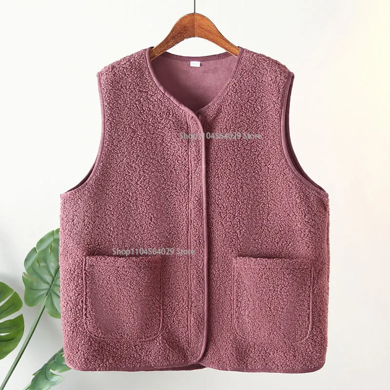2025 Womens Plus Size Fleece Jacket Autumn Casual Clothing Senior Sleeveless Vest Fashion Big Pocket Outwear Curve Coats
2025 Womens Plus Size Fleece Jacket Autumn Casual Clothing Senior Sleeveless Vest Fashion Big Pocket Outwear Curve Coats