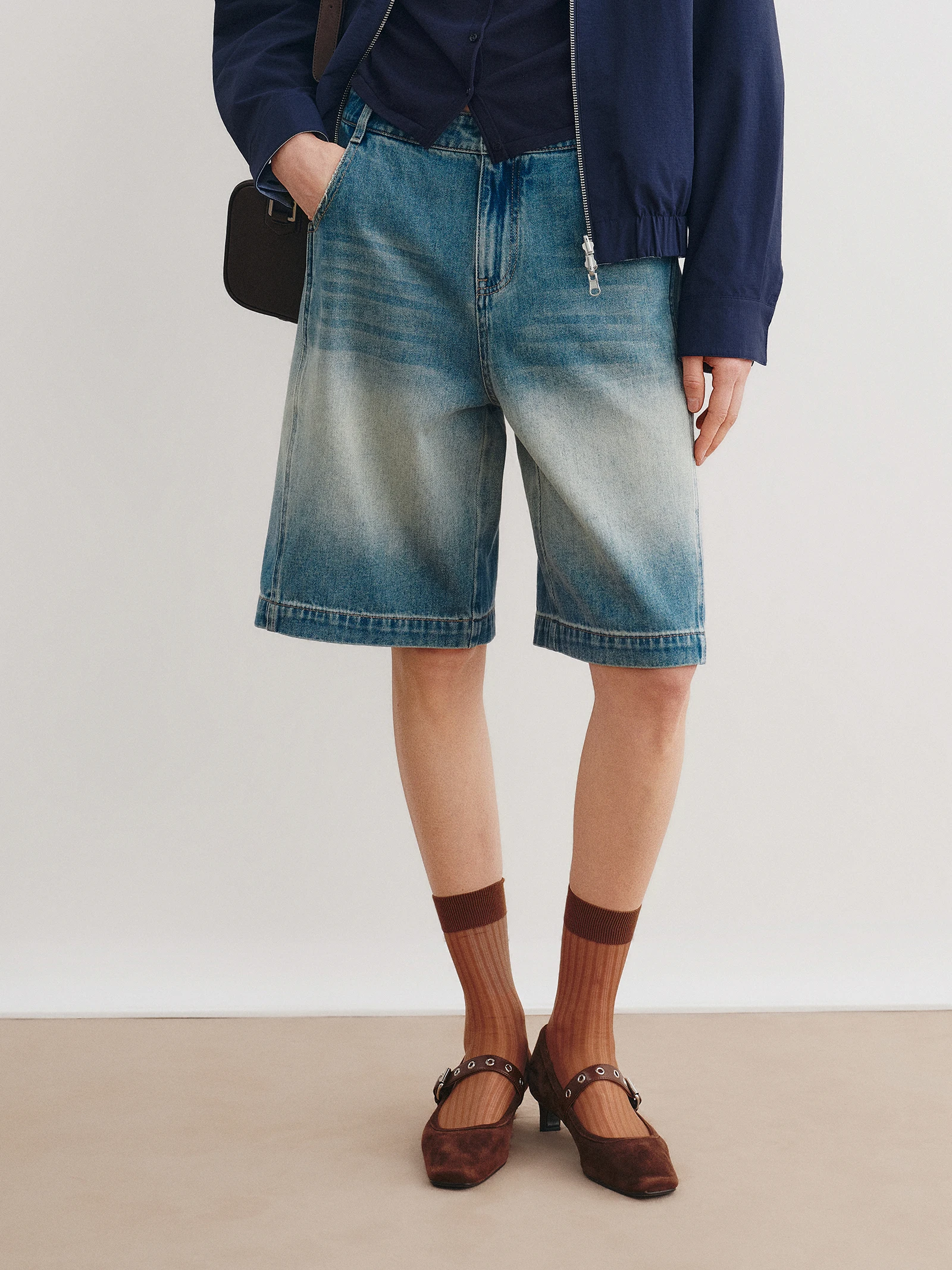 High Waist Loose Straight Cotton Denim Bermuda orts American Hippie Sle Five-Point Ladies Jeans Casual Spring Summer
High Waist Loose Straight Cotton Denim Bermuda orts American Hippie Sle Five-Point Ladies Jeans Casual Spring Summer