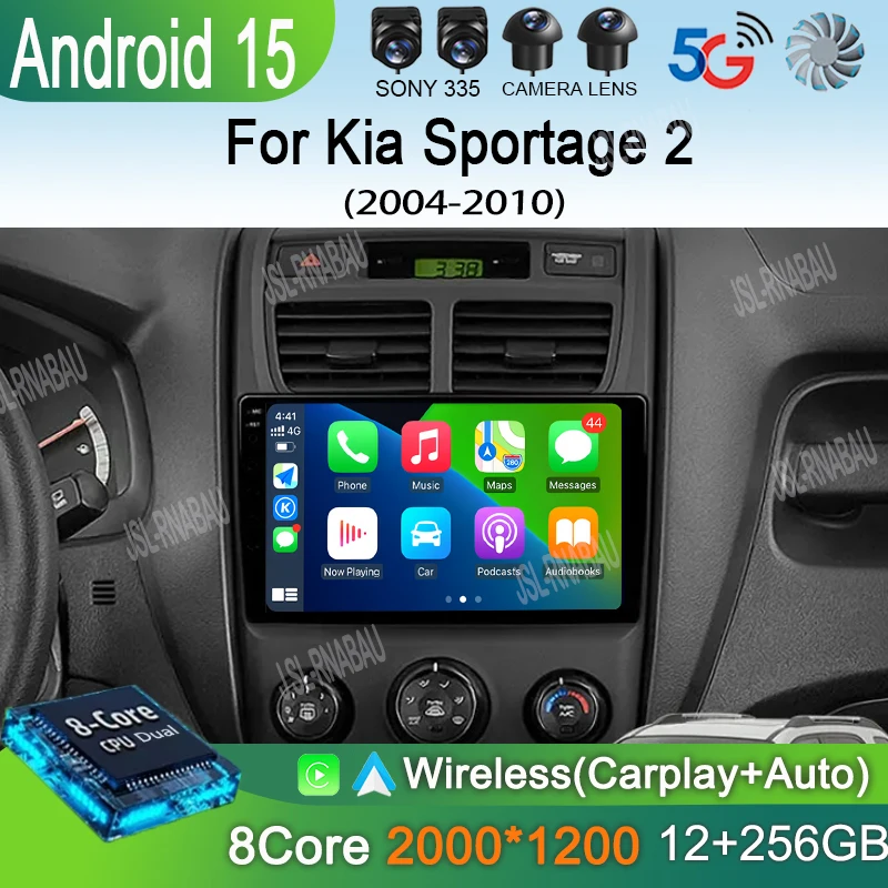 Car Radio Android 15 For Kia Sportage 2 2004 2005 2006 2007-2010 Navigation GPS Multimedia Video Player Stereo wireless Carplay
Car Radio Android 15 For Kia Sportage 2 2004 2005 2006 2007-2010 Navigation GPS Multimedia Video Player Stereo wireless Carplay