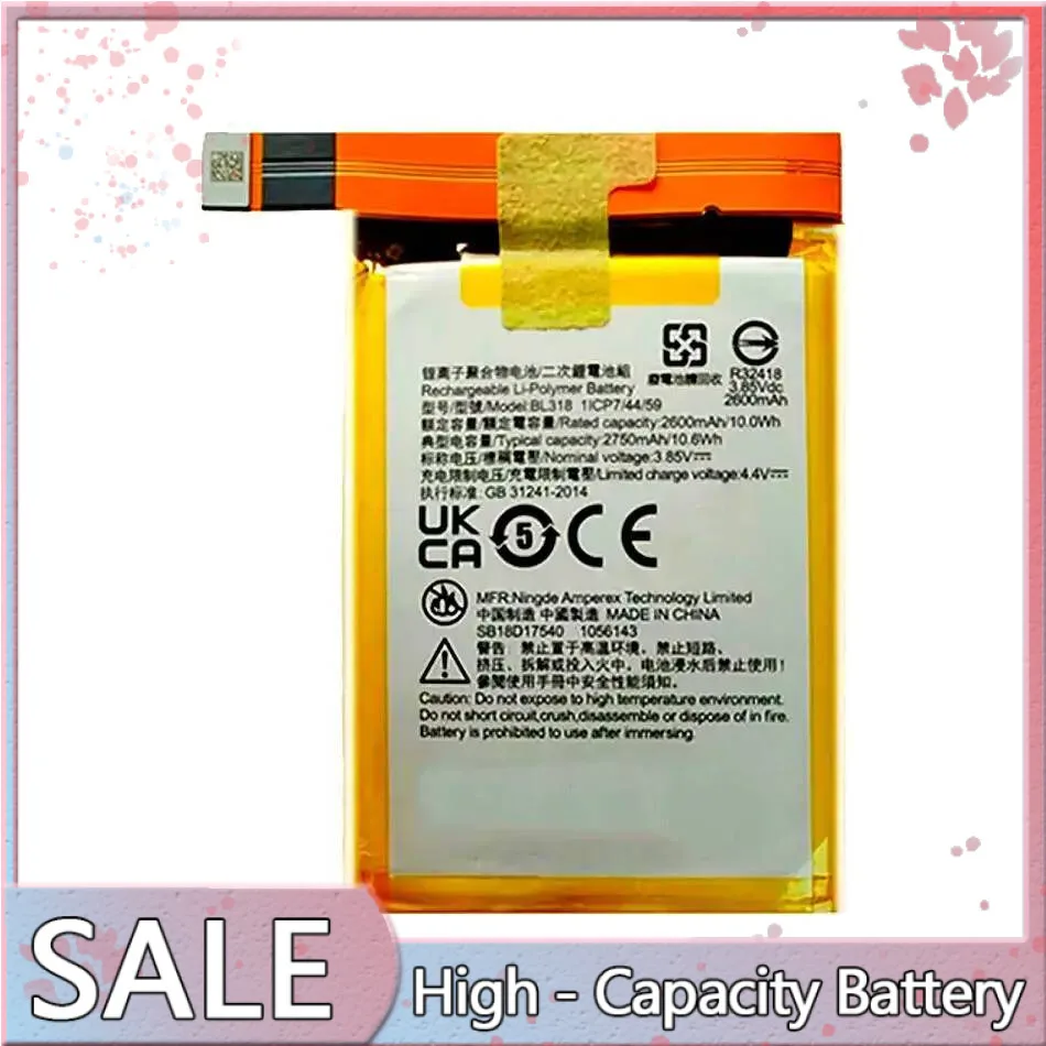 Reliable Replacement For Lenovo Saver 2PRO L70081 Gaming Phone High-Efficiency BL318 Mobile Phone Battery 2750mAh
Reliable Replacement For Lenovo Saver 2PRO L70081 Gaming Phone High-Efficiency BL318 Mobile Phone Battery 2750mAh