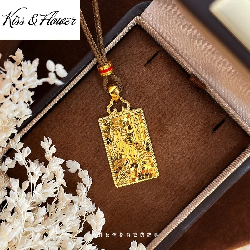 KISS&FLOWER 24KT Gold Vintage Horse Necklace Pendants For Women Men Wedding Party Birthday Christmas Mother Father Gifts PT5229
KISS&FLOWER 24KT Gold Vintage Horse Necklace Pendants For Women Men Wedding Party Birthday Christmas Mother Father Gifts PT5229