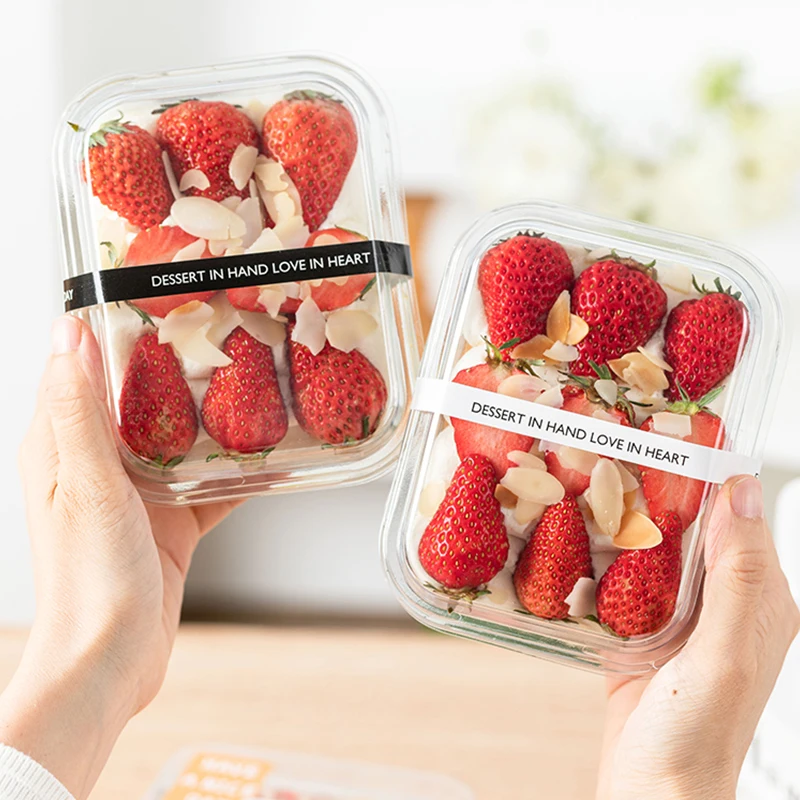 50Packs Rectangle Plastic Cake Box with Lid Bread Container Cake Packaging Portable Mousse Gift Box Christmas Wedding Party
50Packs Rectangle Plastic Cake Box with Lid Bread Container Cake Packaging Portable Mousse Gift Box Christmas Wedding Party