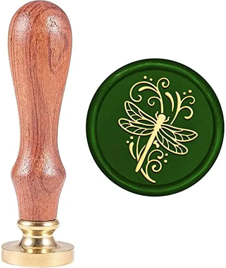 1PC Dragonfly Wax Seal Stamp 30mm Vine Dragonfly Animals Wax Seal Stamp Kit Removable Brass Material Head for Letter Cards
1PC Dragonfly Wax Seal Stamp 30mm Vine Dragonfly Animals Wax Seal Stamp Kit Removable Brass Material Head for Letter Cards