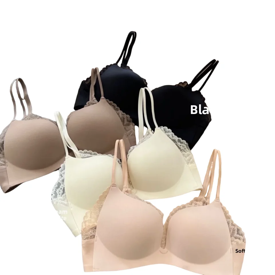 KUCLUT Gathered Bra Women's Large Chest Appears Small Underwear Seamless Thick Bottom Thin Top Bra for Young Women
KUCLUT Gathered Bra Women's Large Chest Appears Small Underwear Seamless Thick Bottom Thin Top Bra for Young Women