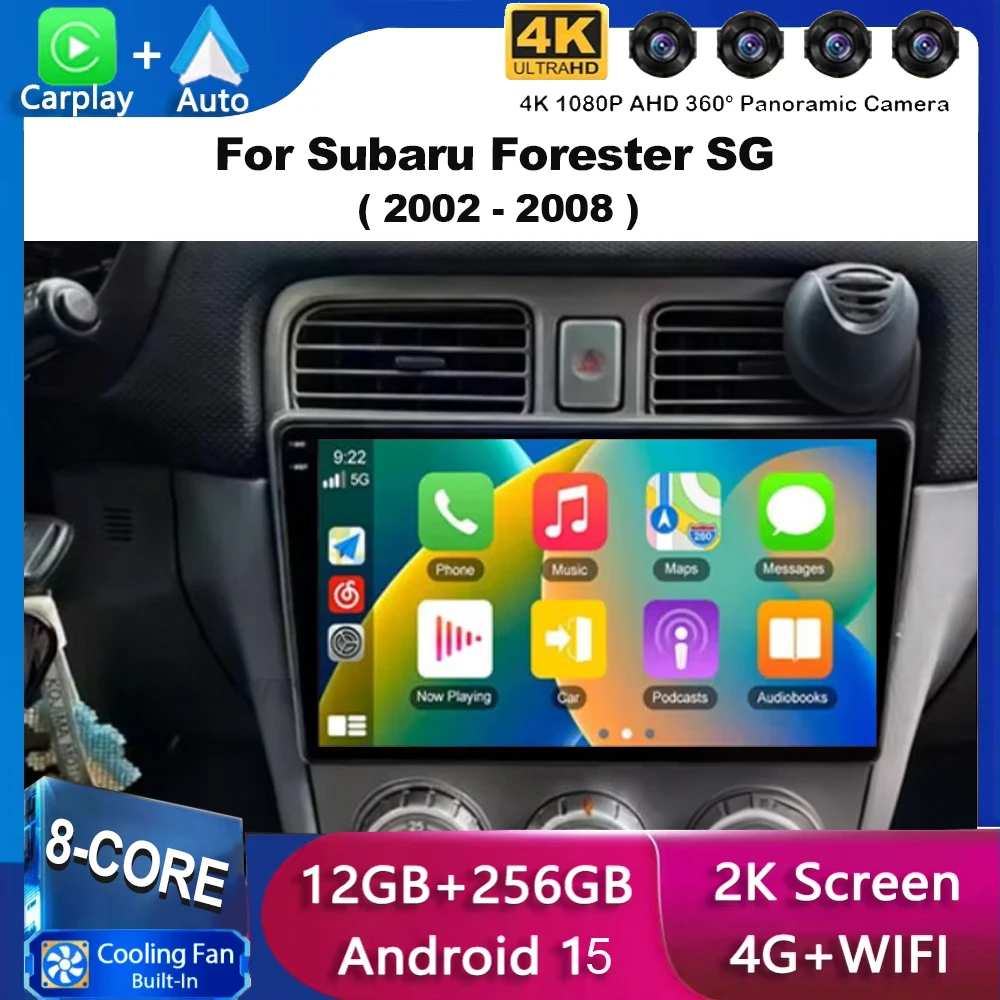 For Subaru Forester SG 2002 - 2008 Android 15 2K QLED Android Car Radio Multimedia Video Player GPS Stereo CarPlay 4G Head Unit
For Subaru Forester SG 2002 - 2008 Android 15 2K QLED Android Car Radio Multimedia Video Player GPS Stereo CarPlay 4G Head Unit