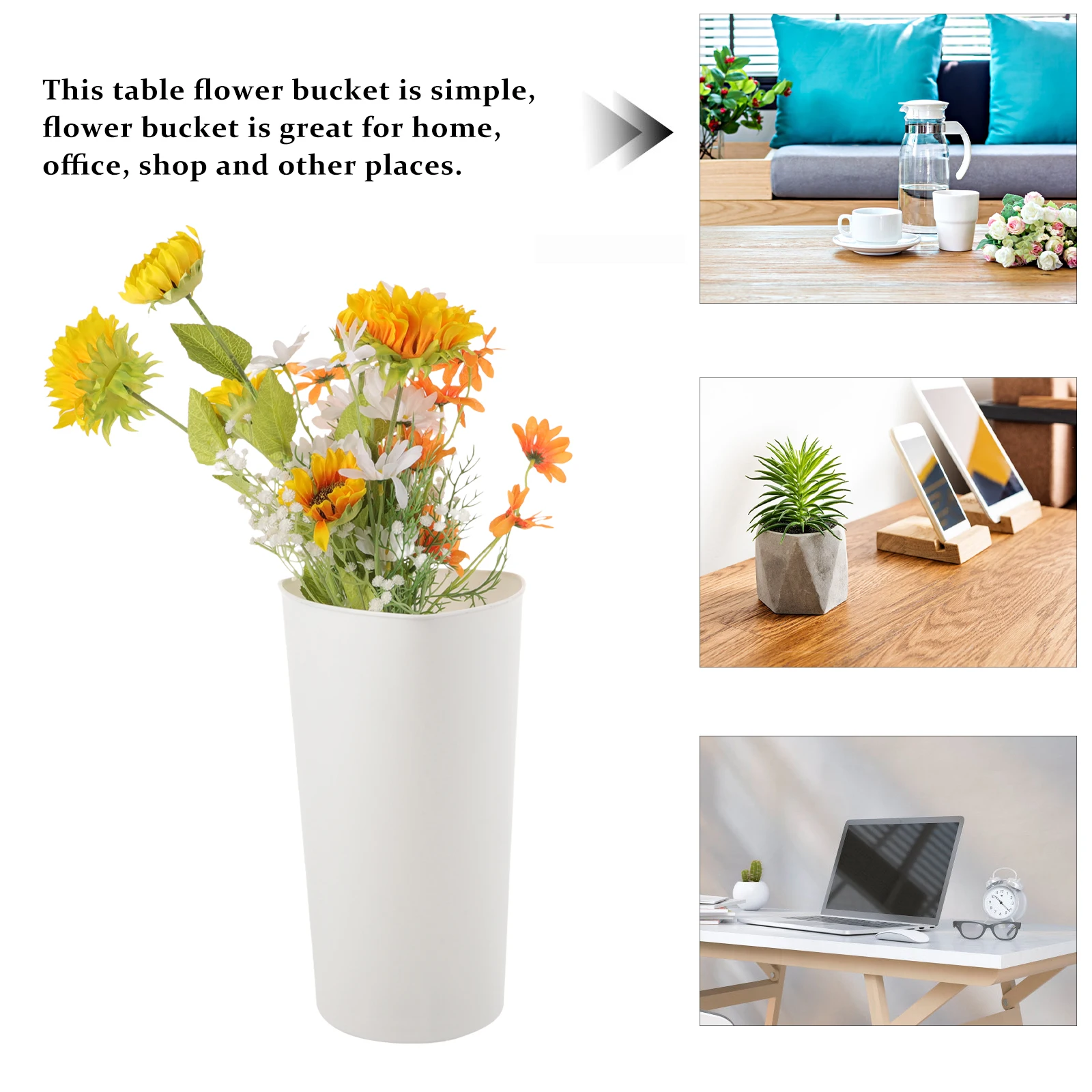 White Triangle Flower Bucket Small Size Durable Plastic Pot Home Office Balcony Plant Holder Simple Design Flower Waking
White Triangle Flower Bucket Small Size Durable Plastic Pot Home Office Balcony Plant Holder Simple Design Flower Waking