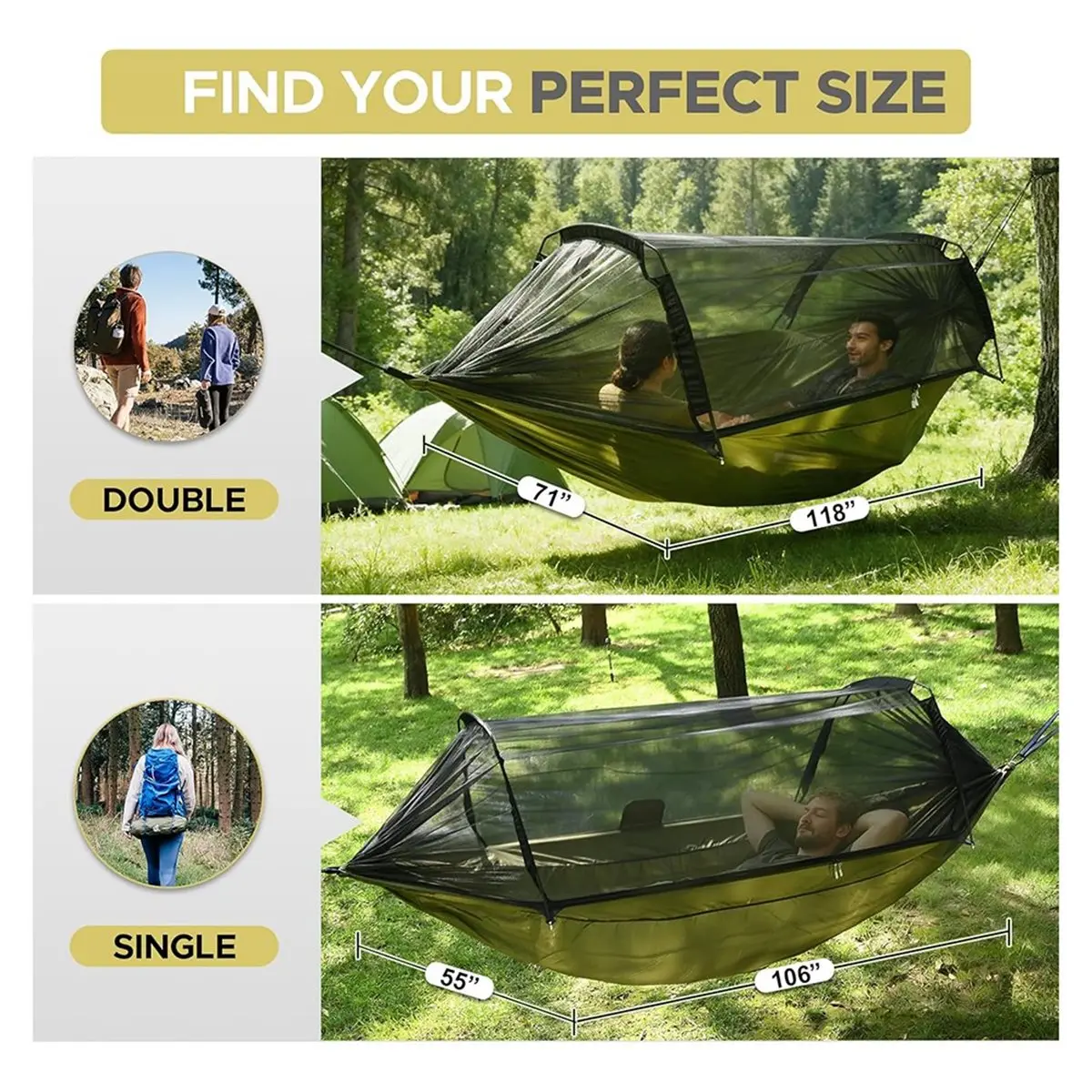 618 Mega Sale Camping Hammock Tent Portable Hammocks with Mosquito Net for Hiking Outdoor Travel Backyard
618 Mega Sale Camping Hammock Tent Portable Hammocks with Mosquito Net for Hiking Outdoor Travel Backyard