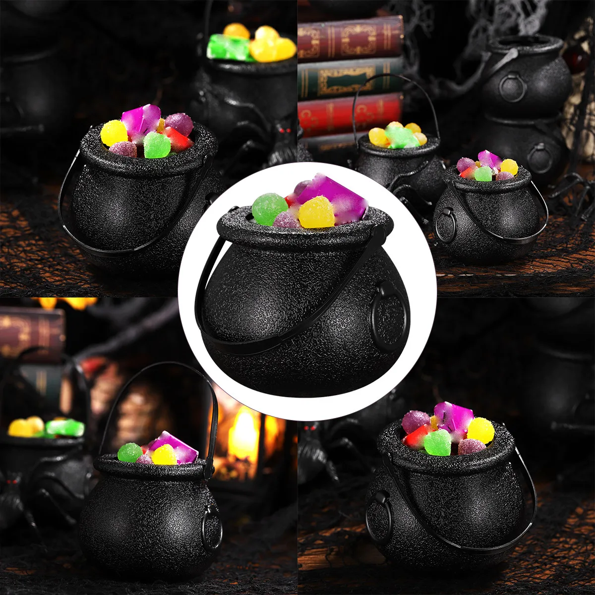 10Pcs Halloween Candy Bucket Witch Cauldron Black Candy Container Trick Or Treat Holder for Parties Halloween Bucket
10Pcs Halloween Candy Bucket Witch Cauldron Black Candy Container Trick Or Treat Holder for Parties Halloween Bucket