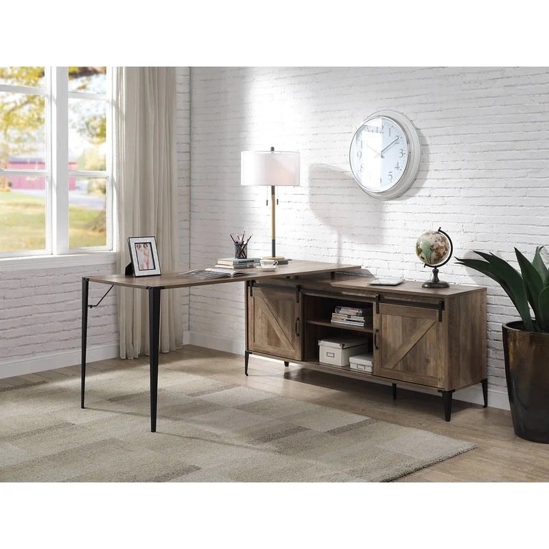 Rustic Oak Black Finish Writing Desk
Rustic Oak Black Finish Writing Desk