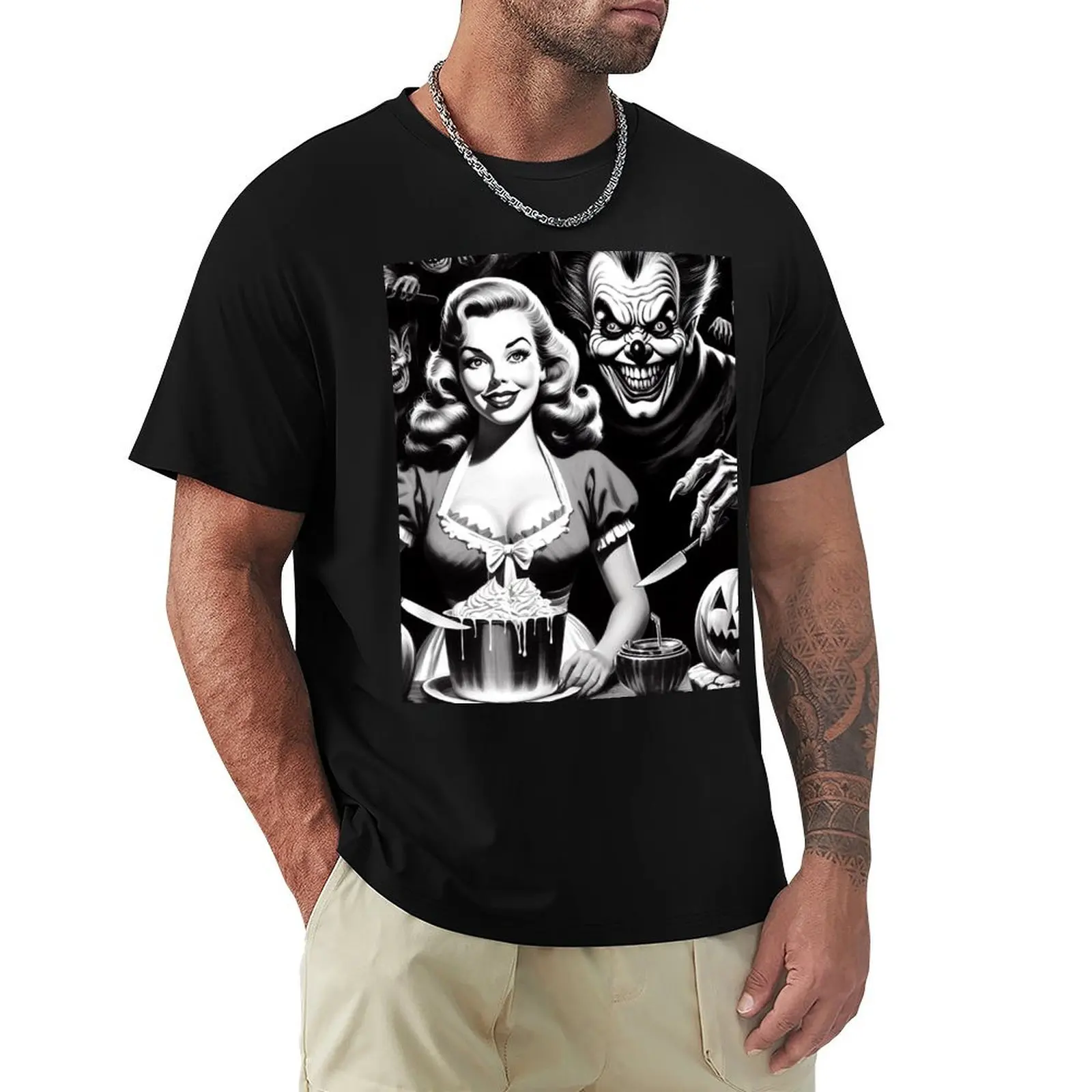Creepy Horror Pin-up T-Shirt quick-drying T-shirts oversize oversized graphic tee men t shirts high quality 
Creepy Horror Pin-up T-Shirt quick-drying T-shirts oversize oversized graphic tee men t shirts high quality