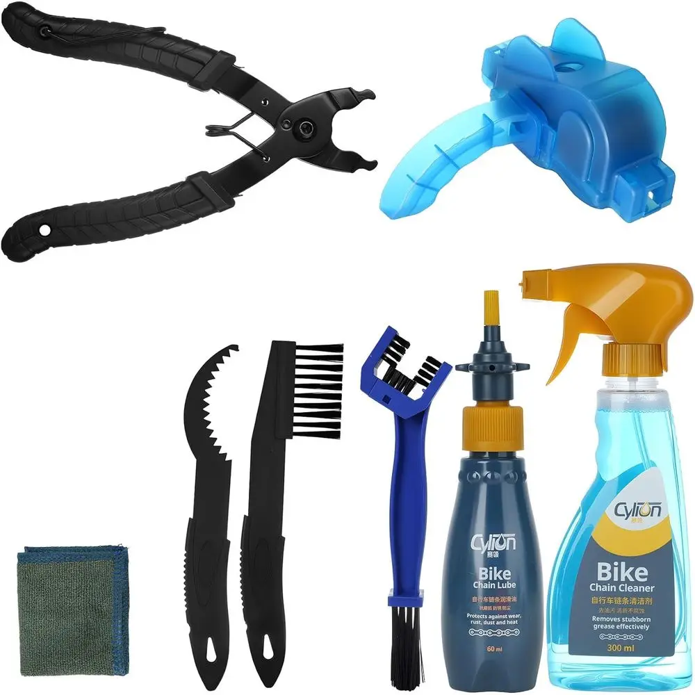 Pro Bike Care Kit: Chain Cleaner, Brush, Tools, Grease, Degreaser
Pro Bike Care Kit: Chain Cleaner, Brush, Tools, Grease, Degreaser