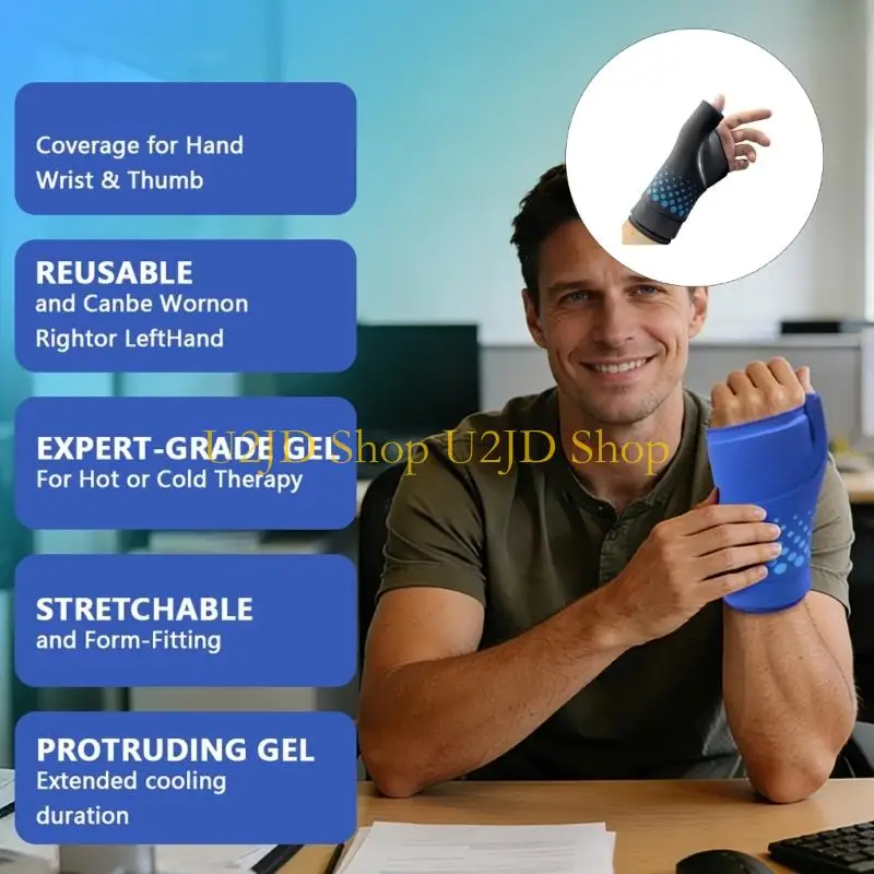 U2JD Hot Cold Therapy Gel Wrap For Thumb Wrist Support In Sizes S And M Available
U2JD Hot Cold Therapy Gel Wrap For Thumb Wrist Support In Sizes S And M Available