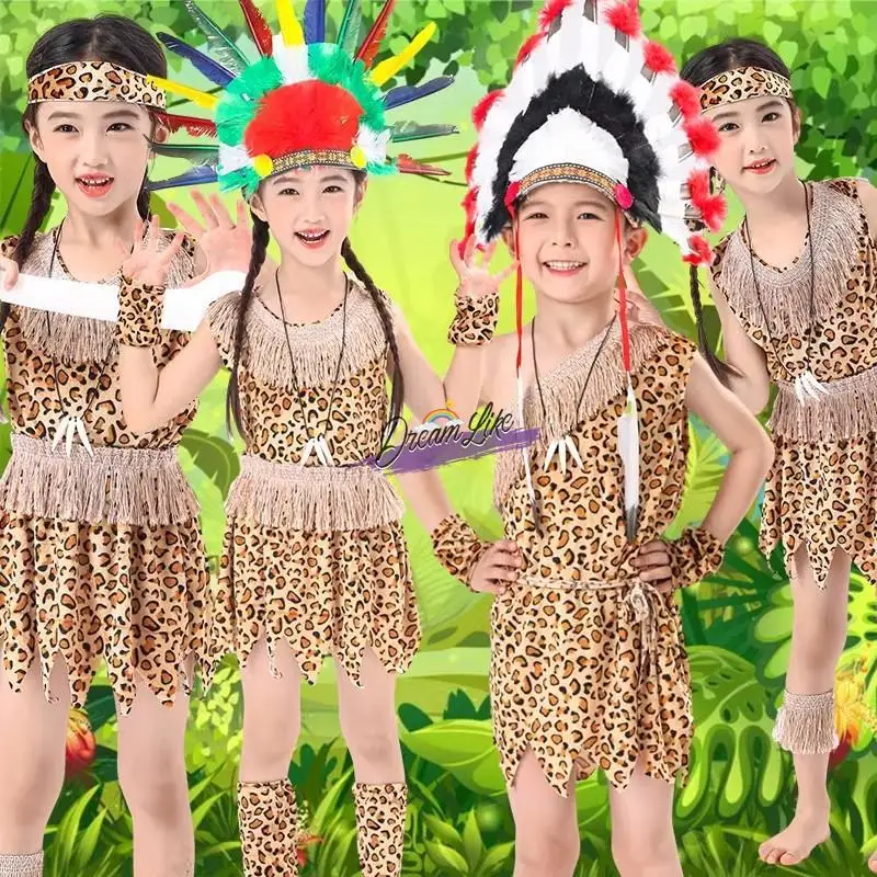 Детский сценический костюм: Африканский барабан, Индейский первобытный костюм дикого человека, Одежда для выступлений в детском саду
Детский сценический костюм: Африканский барабан, Индейский первобытный костюм дикого человека, Одежда для выступлений в детском саду