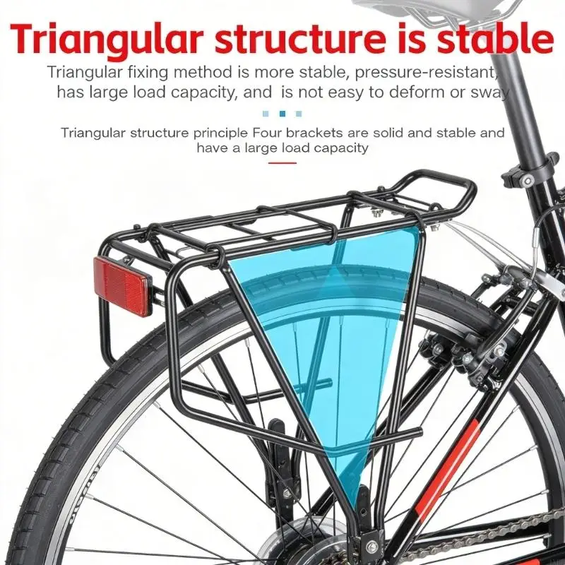 Strong Bike Rear Carrying Stand Aluminum Frame Suitable for Various Bikes 4XBB
Strong Bike Rear Carrying Stand Aluminum Frame Suitable for Various Bikes 4XBB