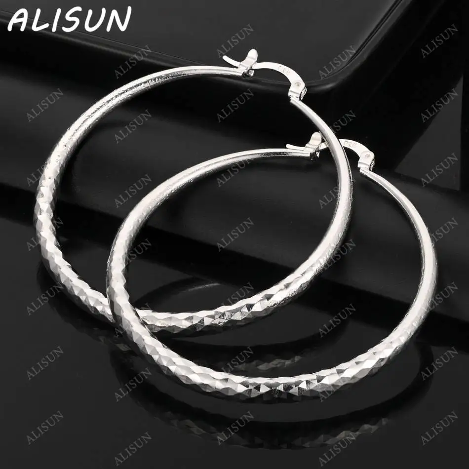 ALISUN стерлингового серебра 925 пробы 50 мм круглые серьги-кольца для женщин очаровательные трендовые подарки на день рождения модная вечеринка
ALISUN стерлингового серебра 925 пробы 50 мм круглые серьги-кольца для женщин очаровательные трендовые подарки на день рождения модная вечеринка