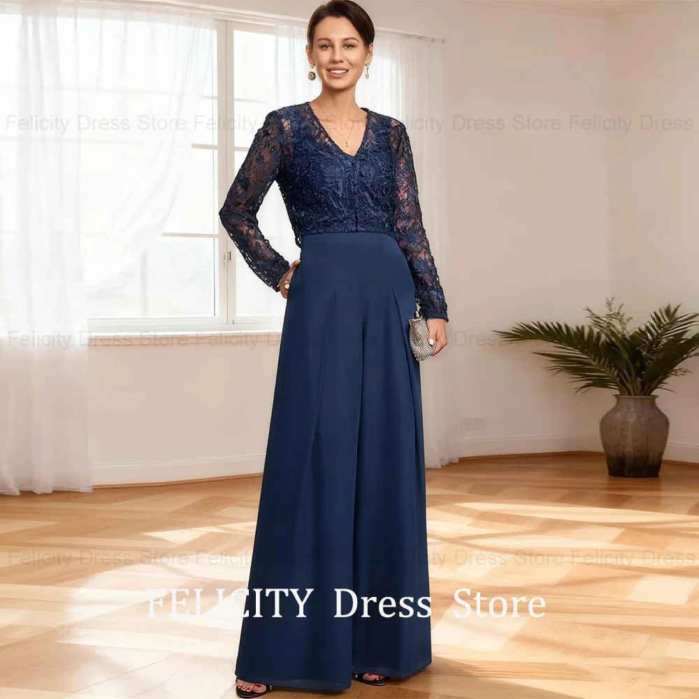 FELICITY Customized 2 Pieces Exquisite Jumpsuit Mother of the Bride Dress with Jacket 2026 Lace Pantsuit Wedding Guest Dresses
FELICITY Customized 2 Pieces Exquisite Jumpsuit Mother of the Bride Dress with Jacket 2026 Lace Pantsuit Wedding Guest Dresses