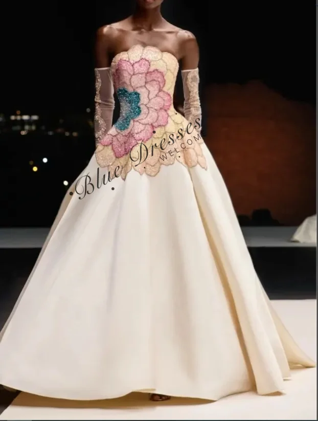 Customized Luxurious Beaded Evening Gown 2025 Classic Strapless Party Dress Elegant Sleeveless Floor Length Gowns Vestidos De No
Customized Luxurious Beaded Evening Gown 2025 Classic Strapless Party Dress Elegant Sleeveless Floor Length Gowns Vestidos De No