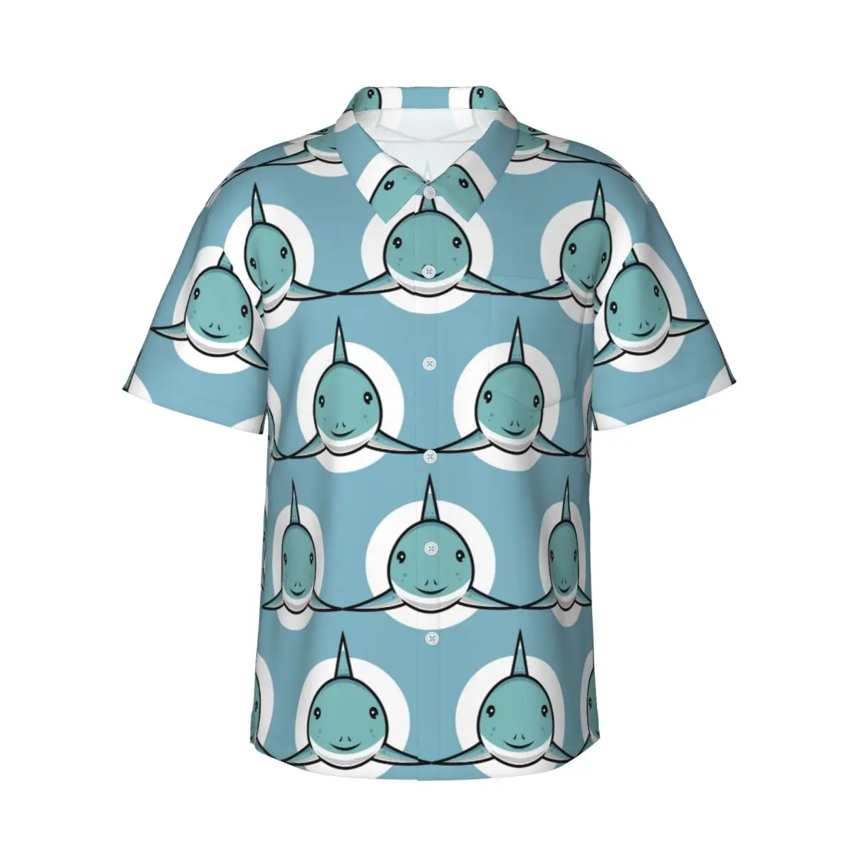 Cute Shark Men's Shirts Hawaiian Short Sleeve Shirt Fashion Lapel Tops for Summer Beach
Cute Shark Men's Shirts Hawaiian Short Sleeve Shirt Fashion Lapel Tops for Summer Beach