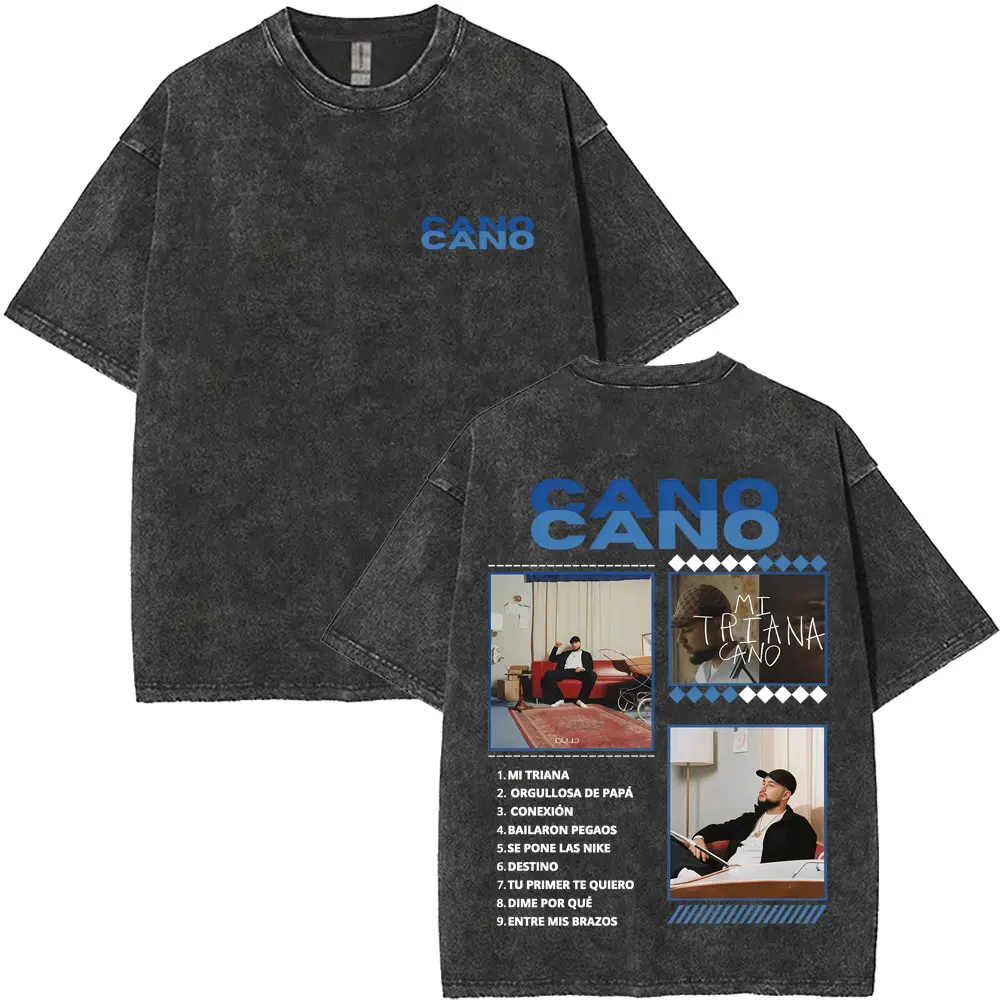 Rapper Cano Triana Tour Album 2025 Cover Washed T Shirts Summer Men Women Vintage Oversized T-shirt Male Casual Cotton Tshirt
Rapper Cano Triana Tour Album 2025 Cover Washed T Shirts Summer Men Women Vintage Oversized T-shirt Male Casual Cotton Tshirt
