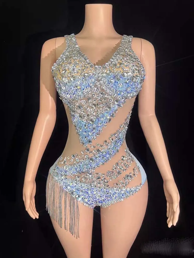 High Quality Rhinestone Tassel Sexy Suspender Tassel Jumpsuit 2026 New Fashion Custom Women'S Clothing
High Quality Rhinestone Tassel Sexy Suspender Tassel Jumpsuit 2026 New Fashion Custom Women'S Clothing