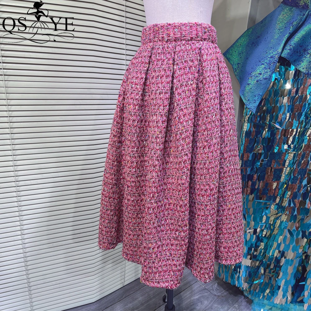 Sweet Tweed Long Prom Dresses A line Overskirt Women Overlay Box Pleat Heavy Thread Evening Gown Skirt Long Maxi Party Dress
Sweet Tweed Long Prom Dresses A line Overskirt Women Overlay Box Pleat Heavy Thread Evening Gown Skirt Long Maxi Party Dress