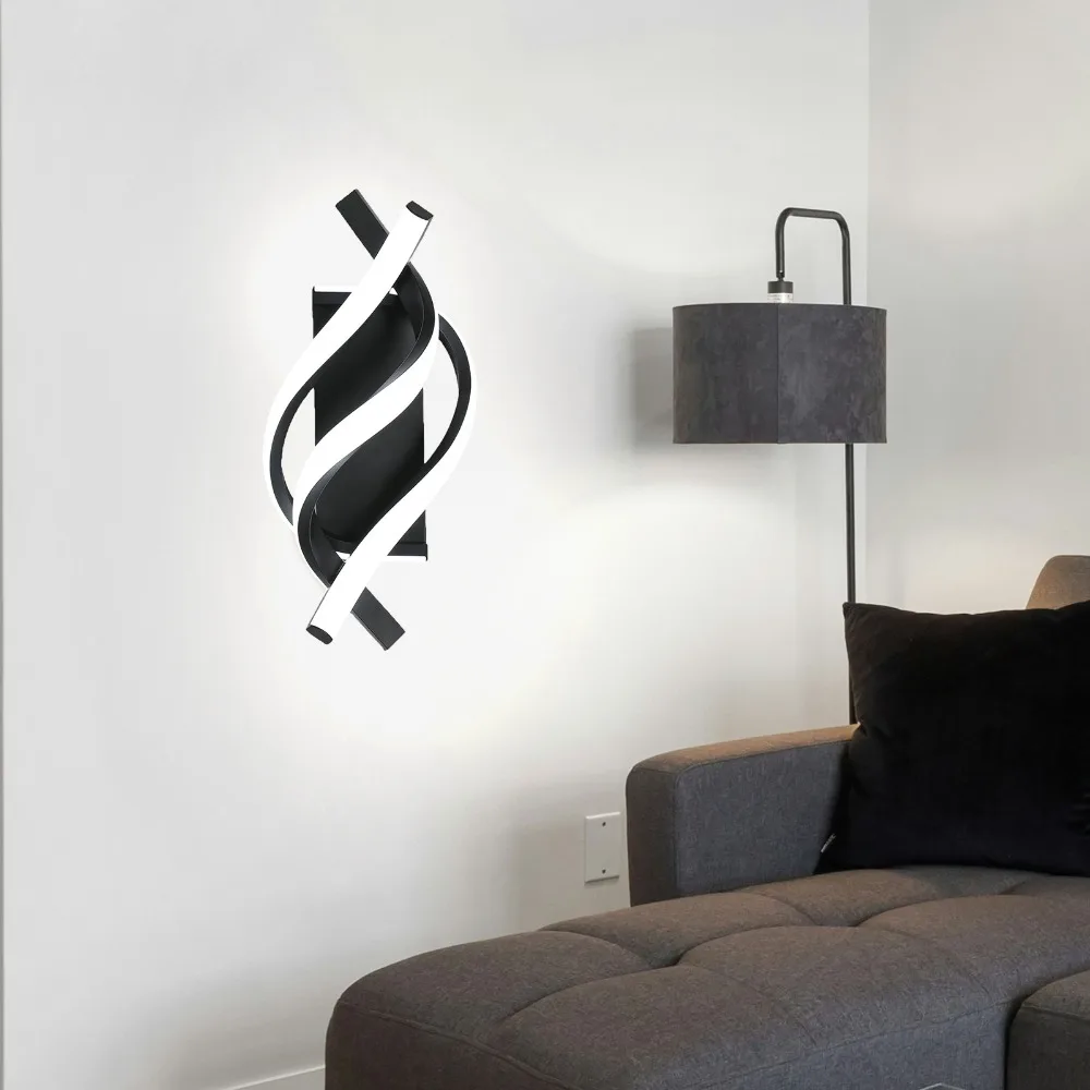 Modern Dimmable LED Wall Lamp Fixture for Living Room Bedroom Spiral LED Wall Mounted Lamp
Modern Dimmable LED Wall Lamp Fixture for Living Room Bedroom Spiral LED Wall Mounted Lamp