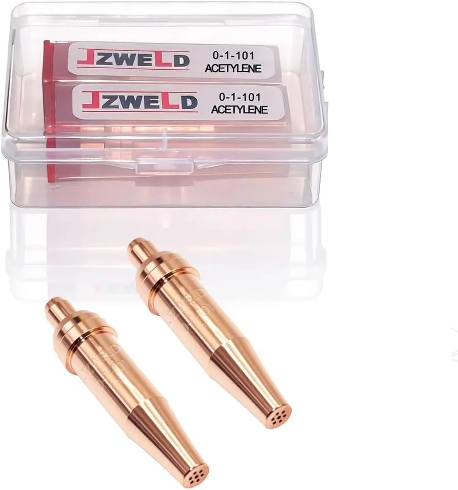 0-1-101 Acetylene Cutting Tips, Cutting Nozzle Fit for Victor Type Cutting Torch (2Pack), Welding Gas Cutting Tips
0-1-101 Acetylene Cutting Tips, Cutting Nozzle Fit for Victor Type Cutting Torch (2Pack), Welding Gas Cutting Tips