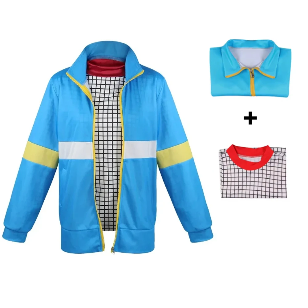 Strange Story Max Cosplay Costume Tops Pants Full Set Max Mayfield Mike Hell Fire Club Uniform Blue Sweater Plaid Shirt Women
Strange Story Max Cosplay Costume Tops Pants Full Set Max Mayfield Mike Hell Fire Club Uniform Blue Sweater Plaid Shirt Women