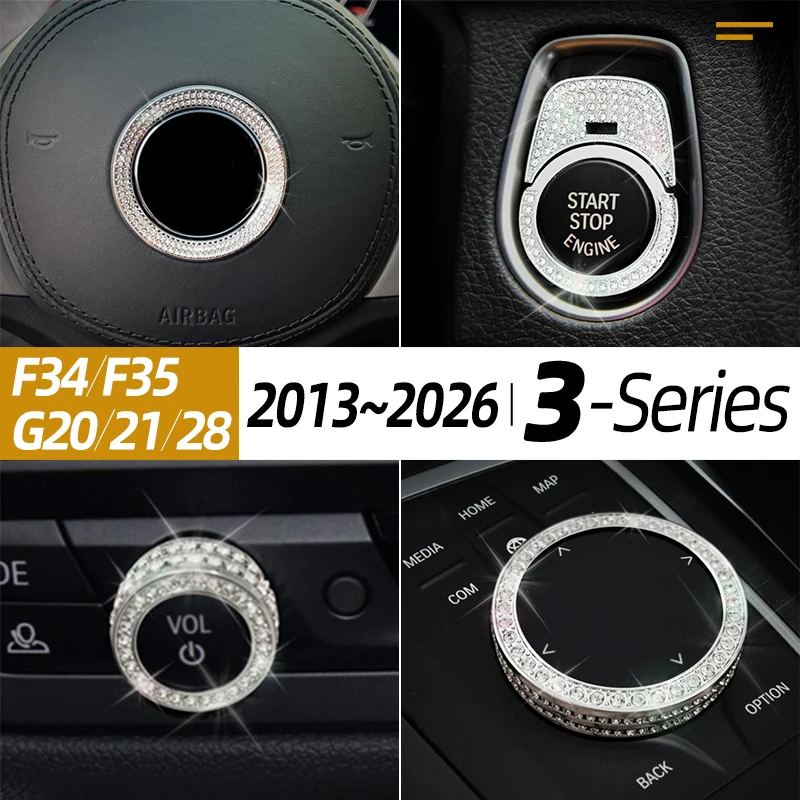 For BMW 3-Class 2013-2026 G20 G21 G28 F34 F35 New 320i 325i 330i Series Car Interior Steering Wheel Diamond Decoration
For BMW 3-Class 2013-2026 G20 G21 G28 F34 F35 New 320i 325i 330i Series Car Interior Steering Wheel Diamond Decoration