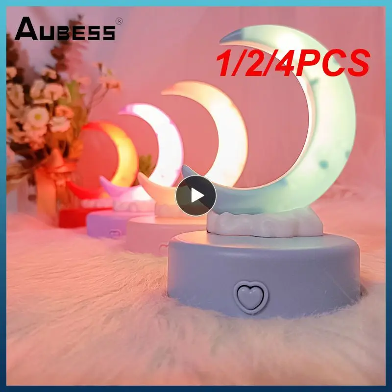 1/2/4PCS Romantic Moon Night Light LED Decorative Table Lamp Living Room Luminous Toy Bedroom Decoration Valentine's Day
1/2/4PCS Romantic Moon Night Light LED Decorative Table Lamp Living Room Luminous Toy Bedroom Decoration Valentine's Day