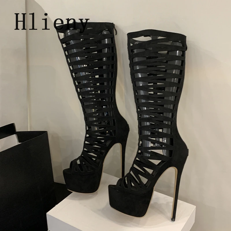 Hlieny Street Style Thin High Heels Women Knee-High Boots Peep Toe Zip Designer Hollow Out Zipper Shoes Sexy Party Prom Pumps
Hlieny Street Style Thin High Heels Women Knee-High Boots Peep Toe Zip Designer Hollow Out Zipper Shoes Sexy Party Prom Pumps