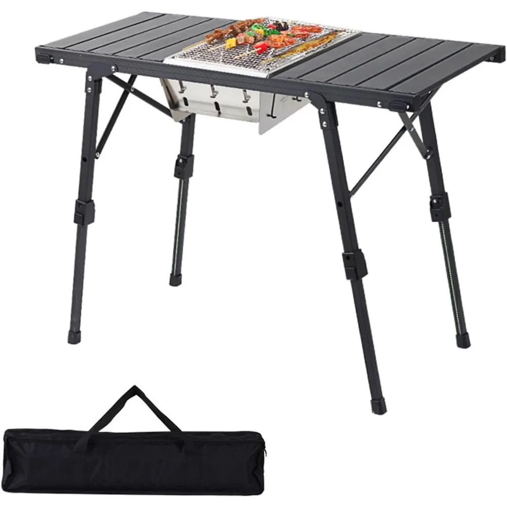 Folding IGT Camping Table with Adjustable Height, Portable Outdoor IGT Cook System, Ultralight Aluminum Camp Table with Carry Ba
Folding IGT Camping Table with Adjustable Height, Portable Outdoor IGT Cook System, Ultralight Aluminum Camp Table with Carry Ba