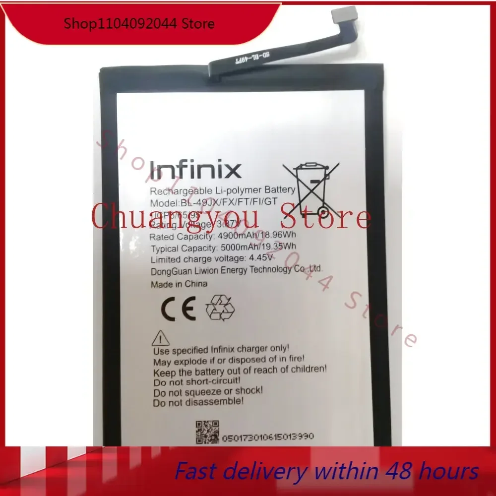 Lnfinix-Сменный аккумулятор большой емкости для мобильного телефона, BL-49JX, FX, FT, FI, GT, новый
Lnfinix-Сменный аккумулятор большой емкости для мобильного телефона, BL-49JX, FX, FT, FI, GT, новый