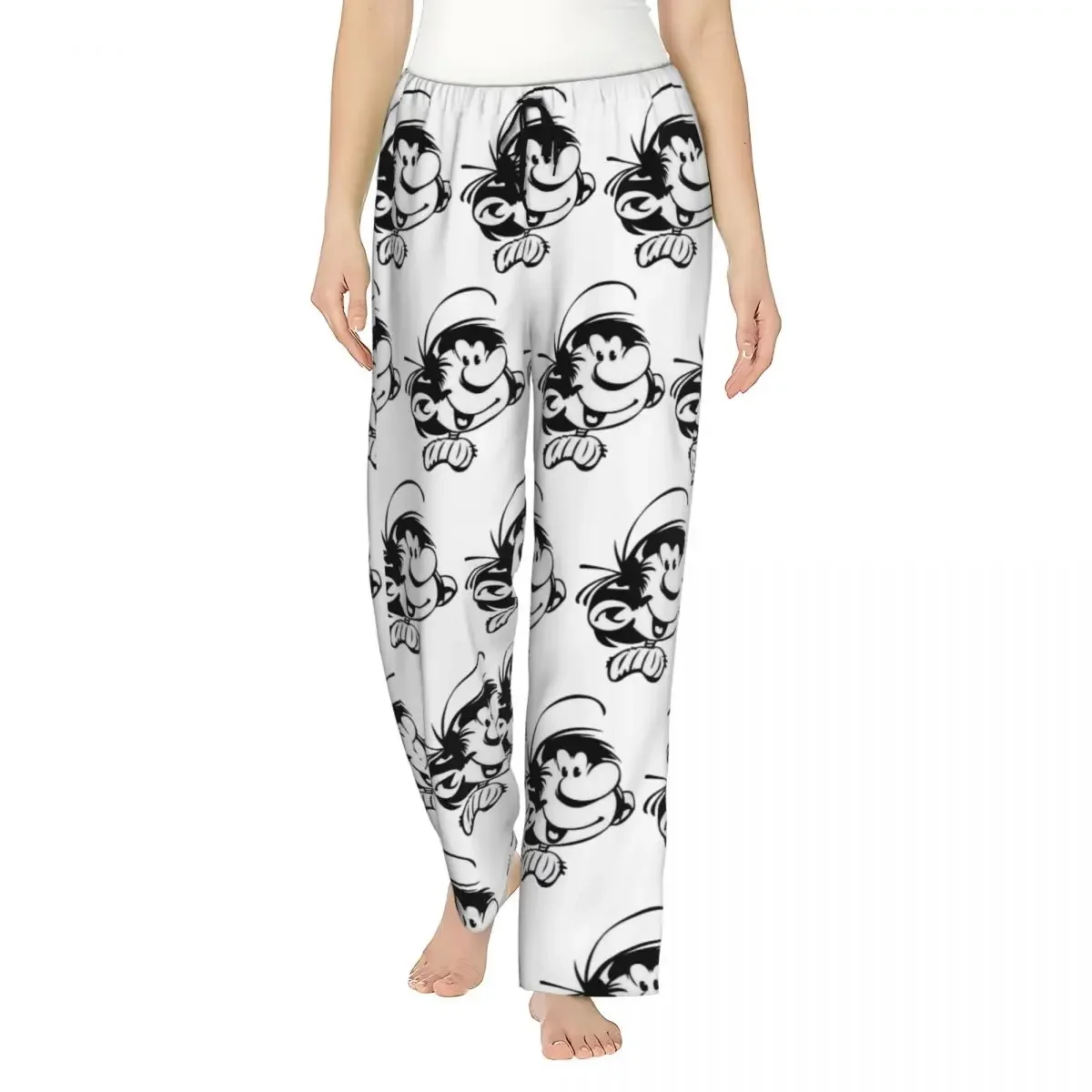 Custom Gaston Lagaffe Big Ben Head Women Pajama Pants Lounge Sleep Sleepwear Bottoms with Pockets
Custom Gaston Lagaffe Big Ben Head Women Pajama Pants Lounge Sleep Sleepwear Bottoms with Pockets