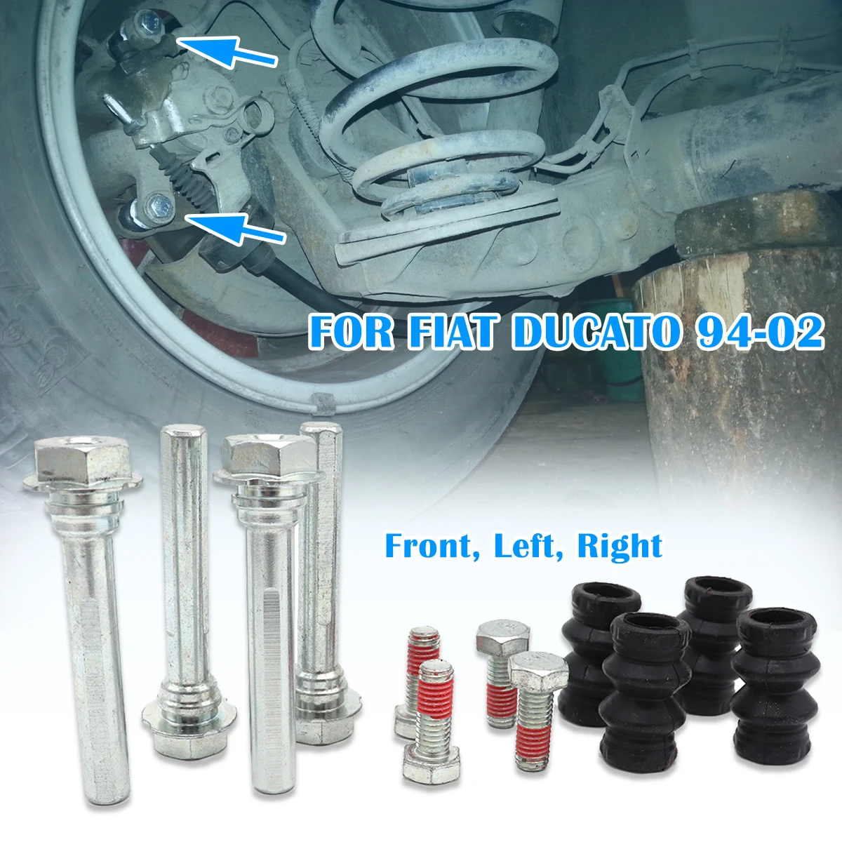 Front Rear Right Brake Caliper Cylinder Slider Guide Pin FOR FIAT DUCATO For Disc Housing Bolts Rubber Bush Boot Seal 1994-2002
Front Rear Right Brake Caliper Cylinder Slider Guide Pin FOR FIAT DUCATO For Disc Housing Bolts Rubber Bush Boot Seal 1994-2002