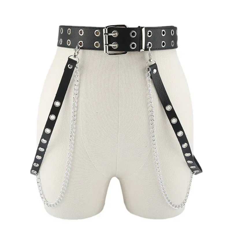 Harajuku Dark Girl Punk Gothic Style Double-breasted Buttonhole Single-breasted Buttonhole Belt Decoration Jk Waist Chain Strap
Harajuku Dark Girl Punk Gothic Style Double-breasted Buttonhole Single-breasted Buttonhole Belt Decoration Jk Waist Chain Strap